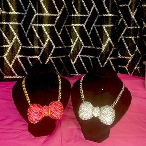 COPY - VERA women Diamond BOW necklace